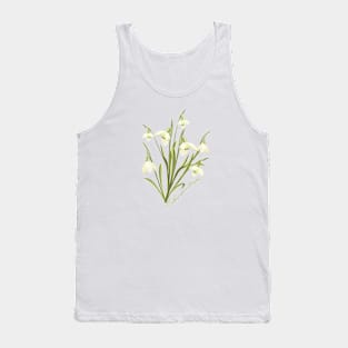 Snowdrops-First spring flowers-Flowers snowflakes-Snowy flowers Tank Top